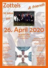 Zottels Plakat Jubiläumskonzert