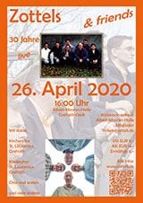 Zottels Plakat Jubiläumskonzert