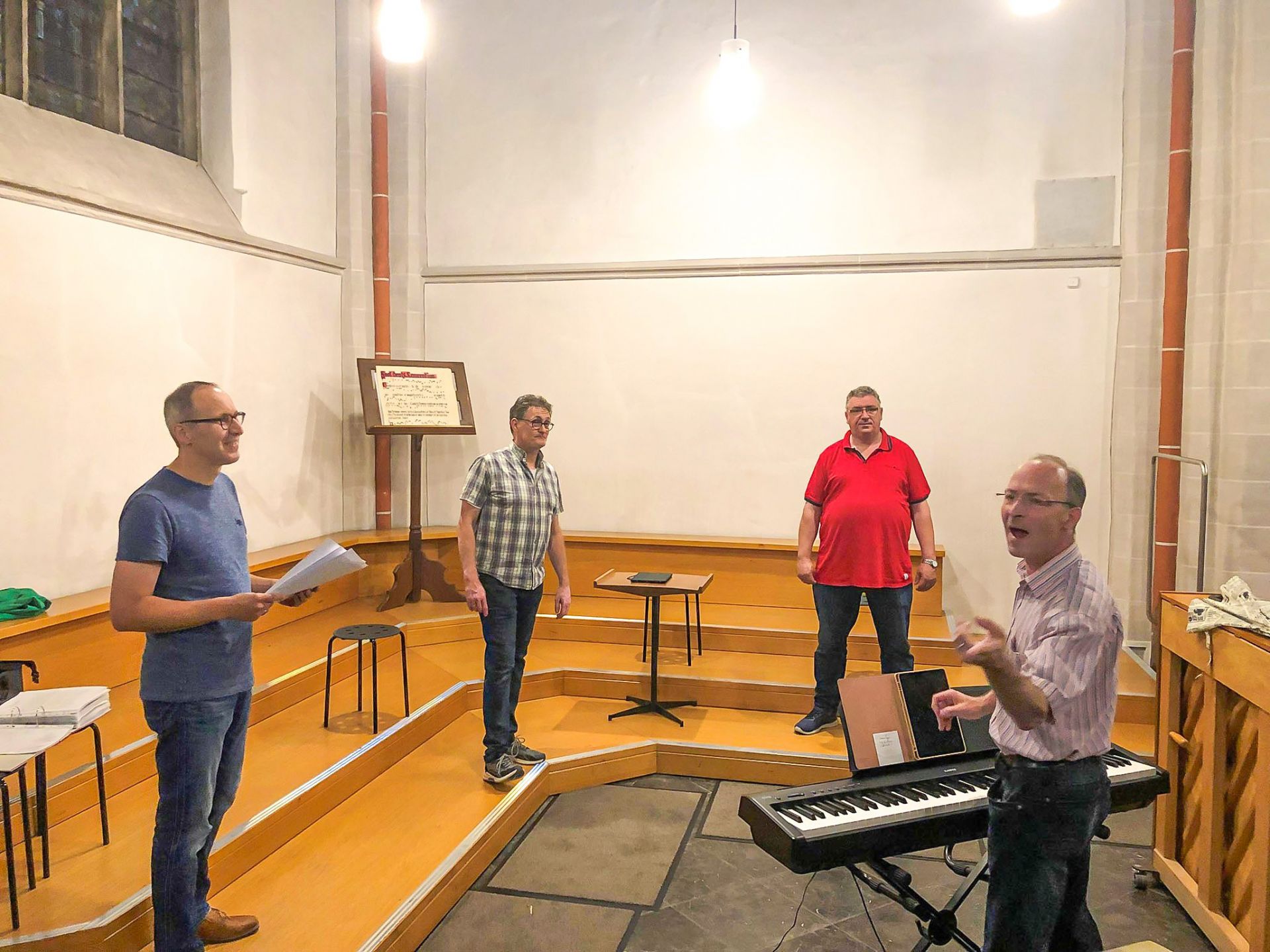 Vorbereitungen für den Live-Stream Vorbereitungen für den Live-Stream